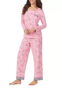Long Sleeve Top and Pants Pajama Set