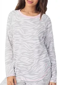 Crew Neck Top and Joggers Pajama Set