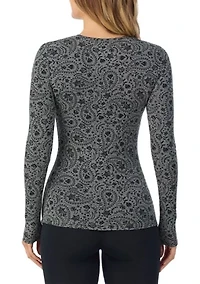 Women's Softwear with Stretch Long Sleeve Sleep Top