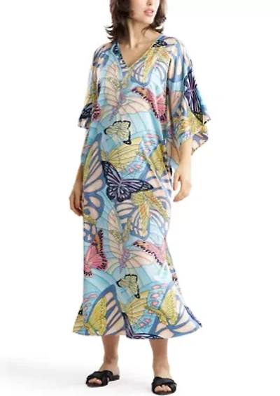 Women's Papillon Butterfly Caftan Top