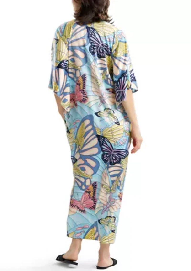 Women's Papillon Butterfly Caftan Top