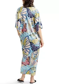 Women's Papillon Butterfly Caftan Top