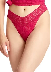 Signature Lace Original Rise Thong