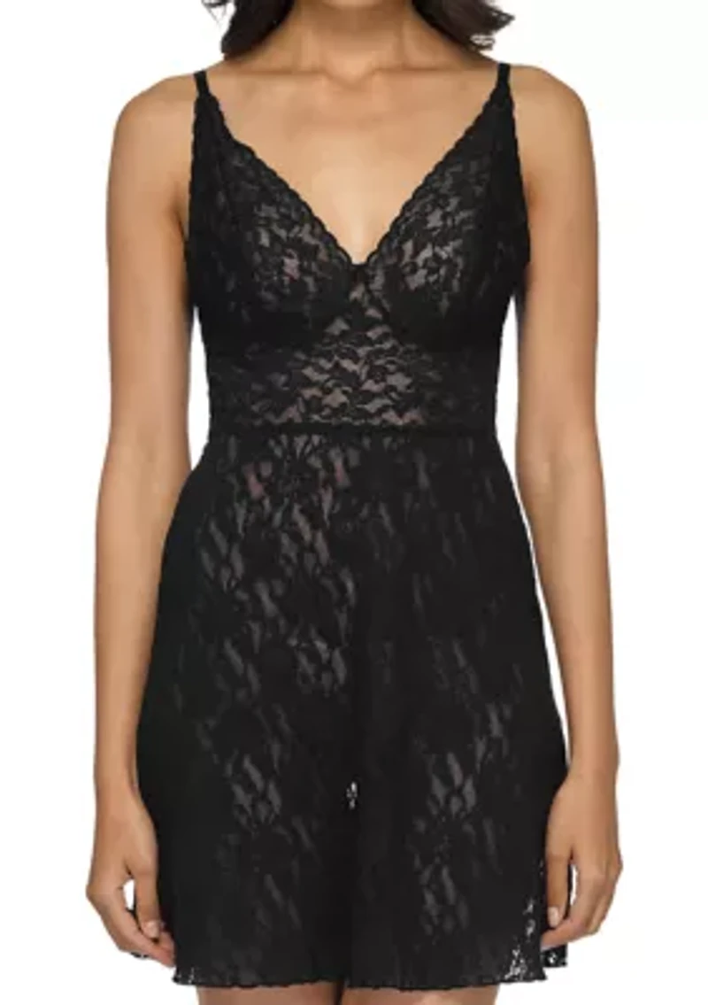 Retro Lace Plunge Chemise