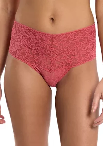 Retro Lace Thong