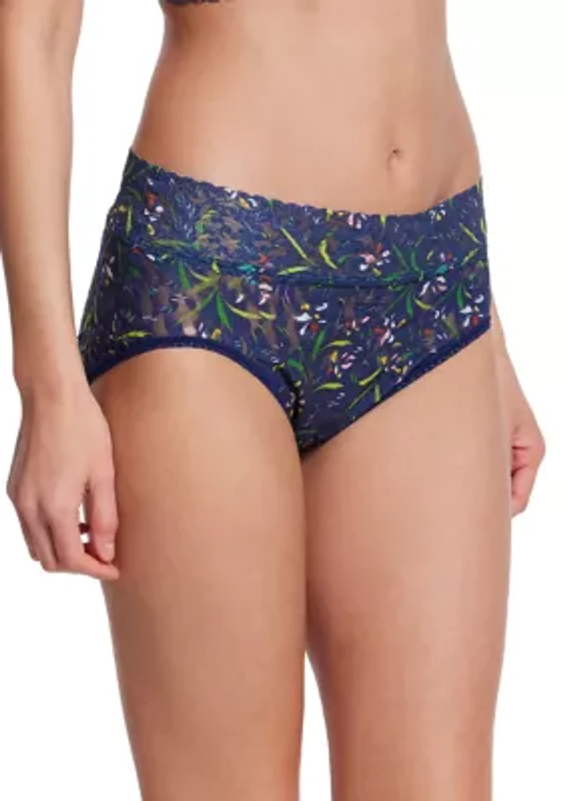 Signature Lace French Printed Brief Panty