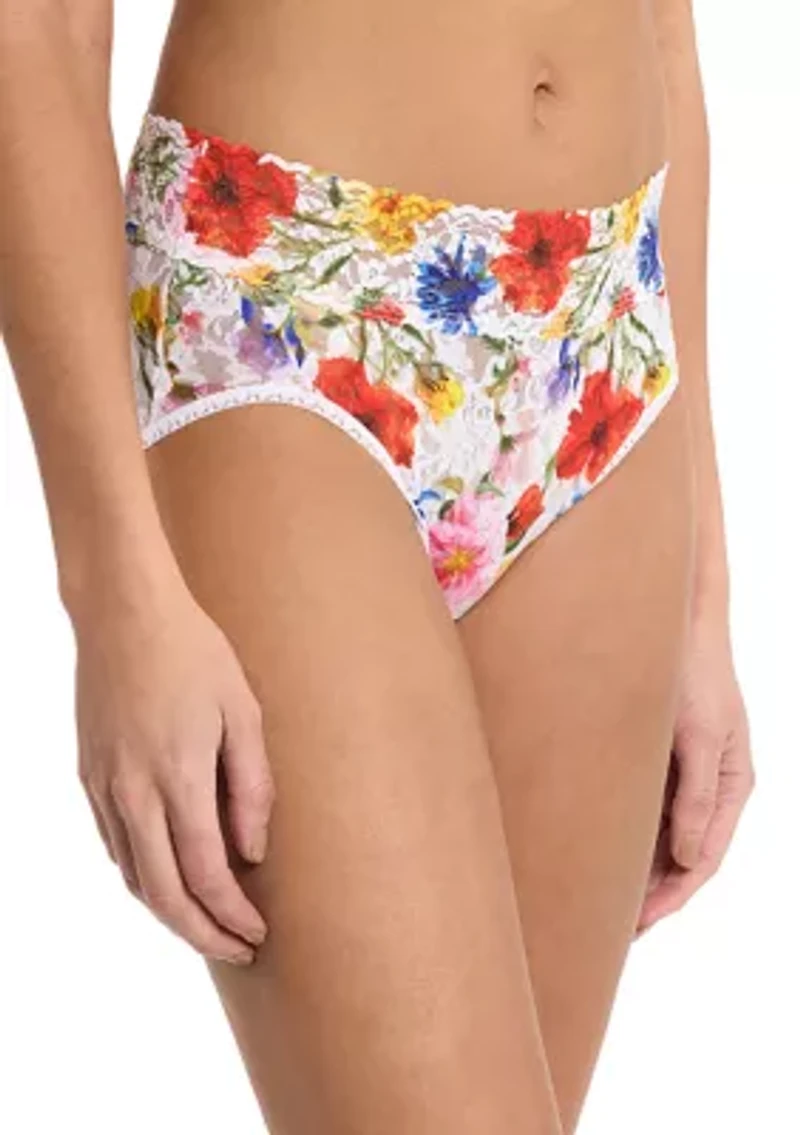 Signature Lace French Printed Brief Panty