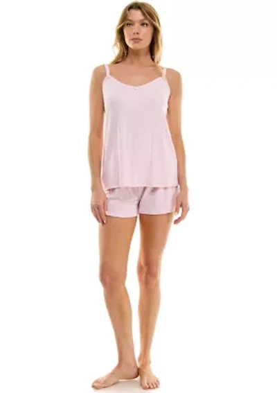 Pointelle Knit Tank Top and Boxers Set