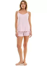Pointelle Knit Tank Top and Boxers Set