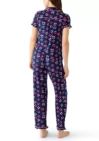Women's Shirt and Pants Pajama Set