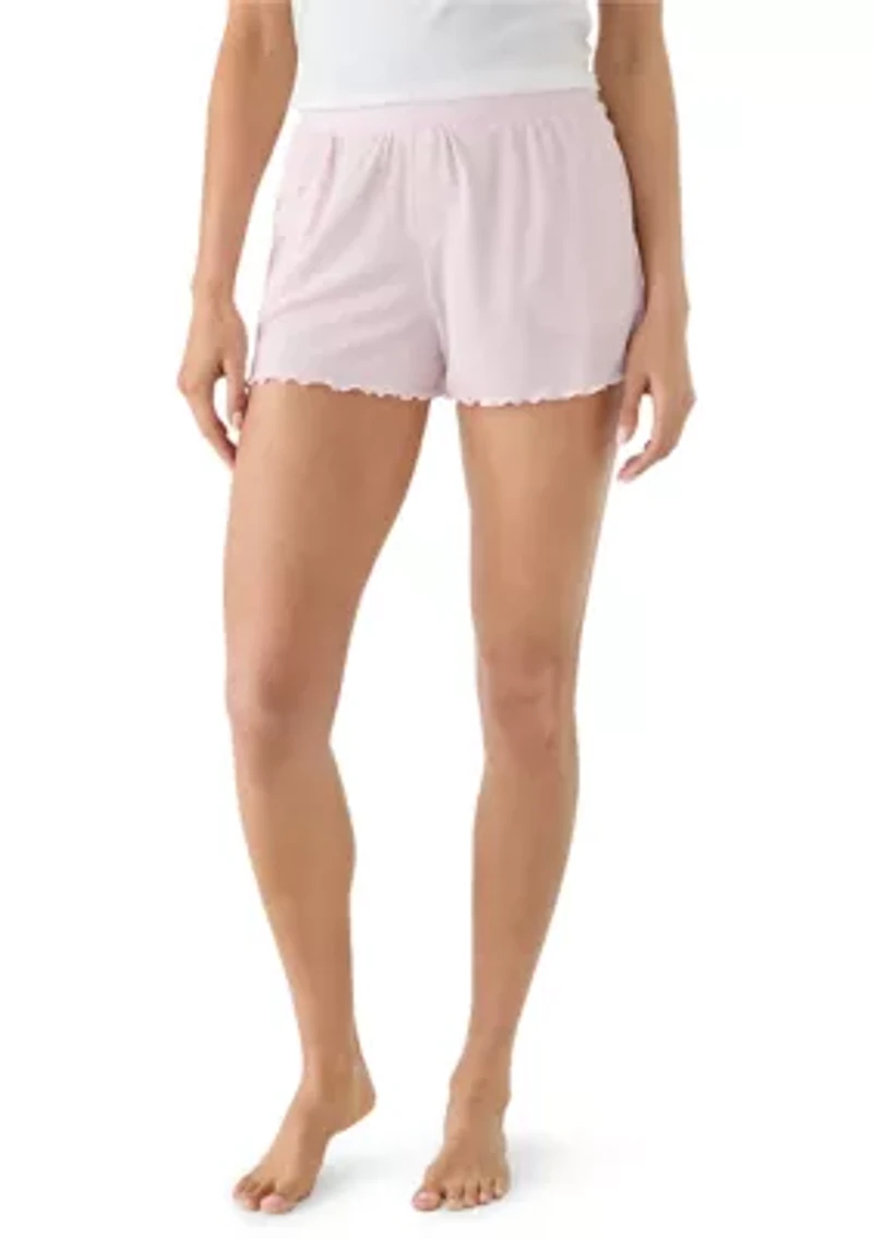 Women's 2 Pack Ribbed Knit Boxer Set