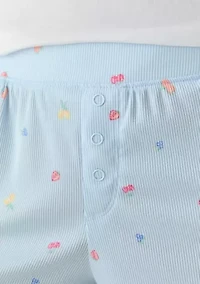 Women's 2 Pack Ribbed Knit Boxer Set