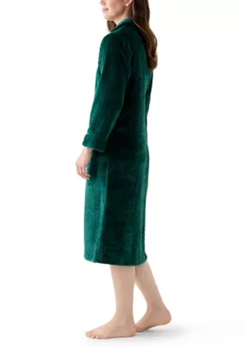 Women's Folded Zip Robe