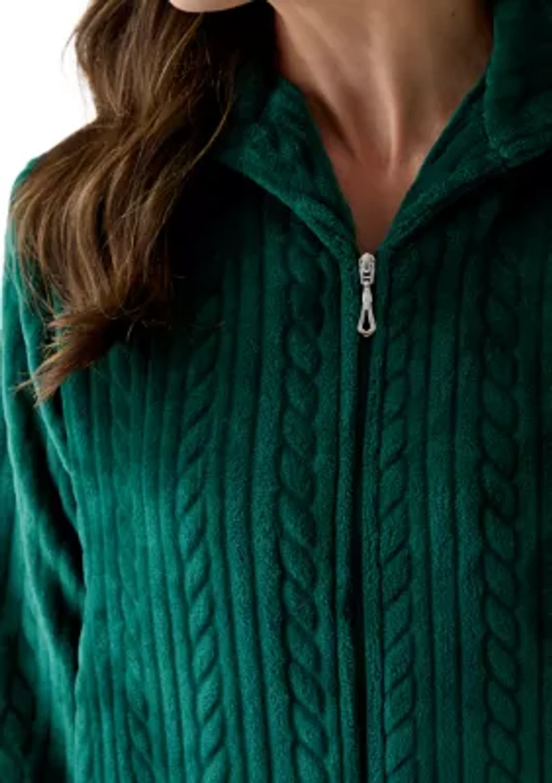 Women's Folded Zip Robe