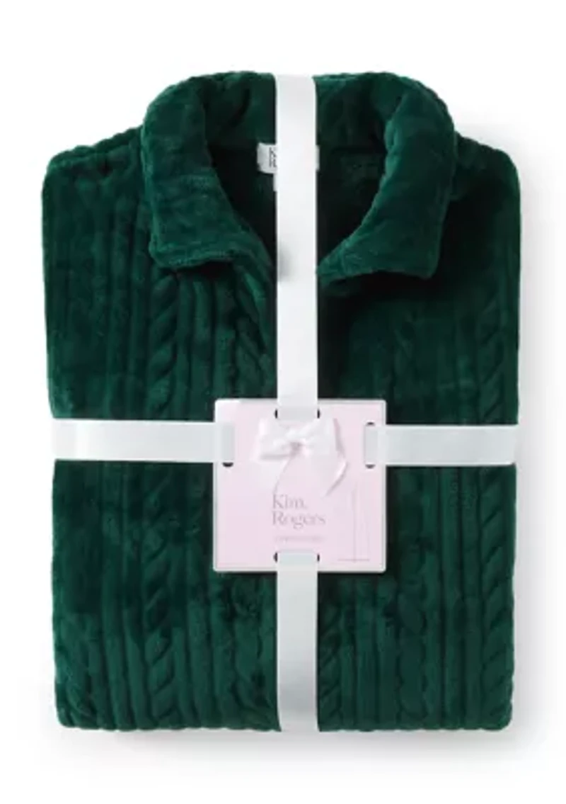 Women's Folded Zip Robe