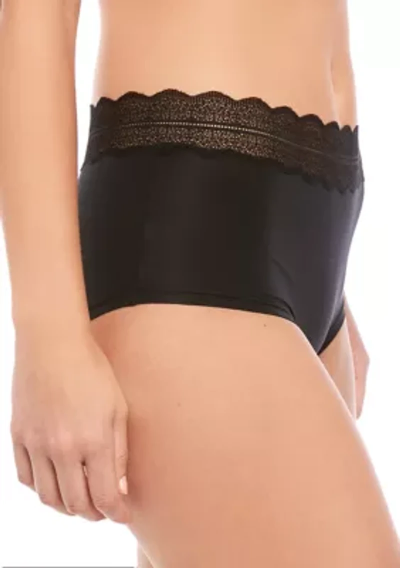 Micro Scallop Lace High Waist Hipster