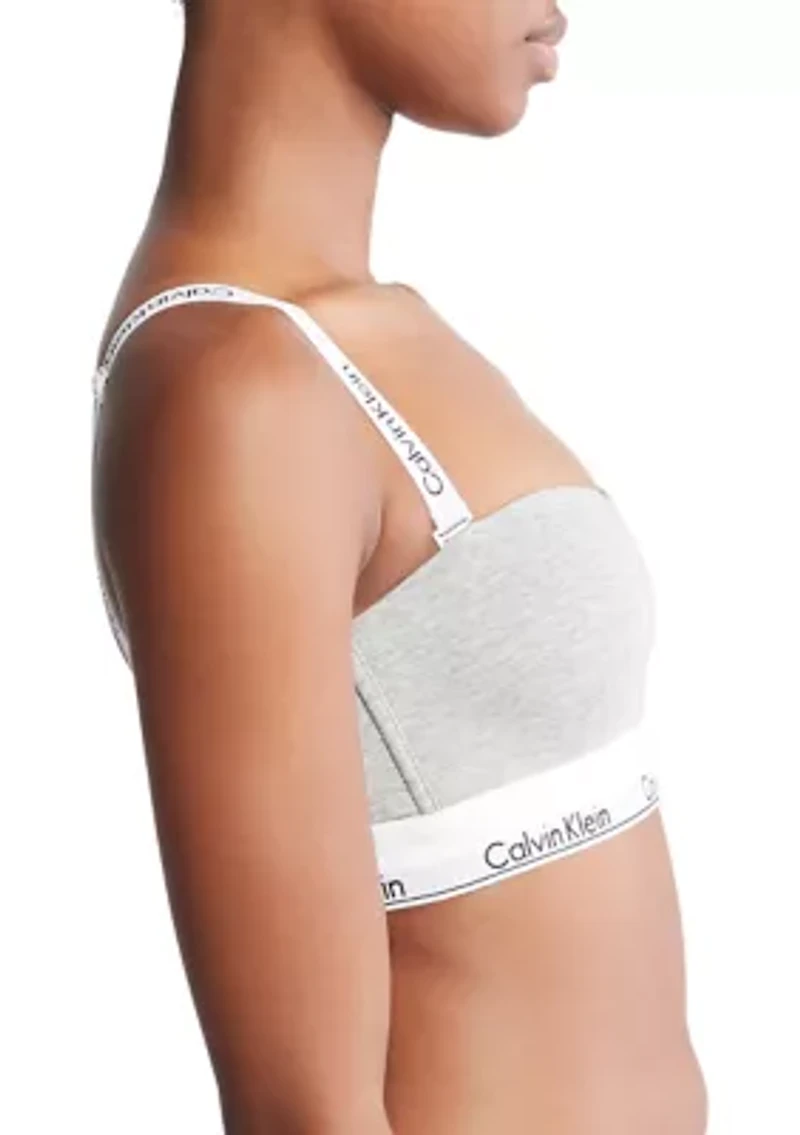 Modern Cotton Lightly Lined Bandeau Bra