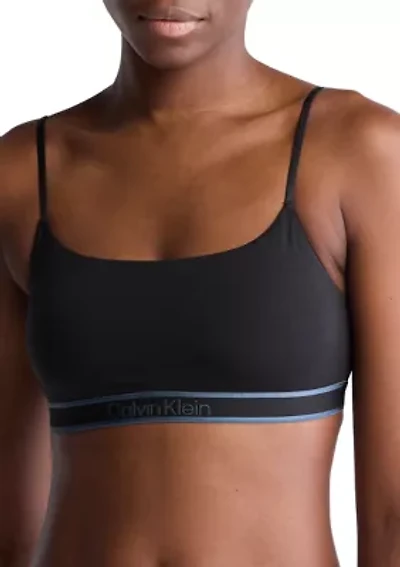Tonal Cotton Lightly Lined Bralette