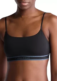 Tonal Cotton Lightly Lined Bralette