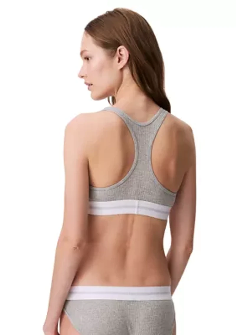 Modern Rib Lined Racerback Bralette
