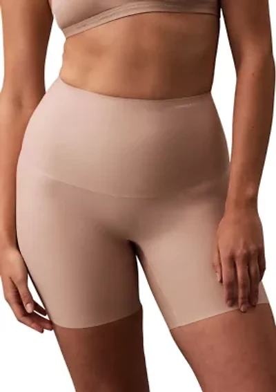 Women's Soft Stretch Mid Thigh Compression Shorts