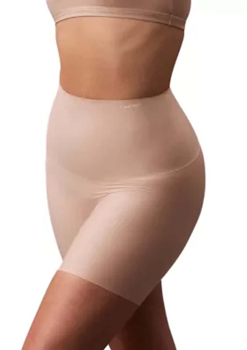 Women's Soft Stretch Mid Thigh Compression Shorts