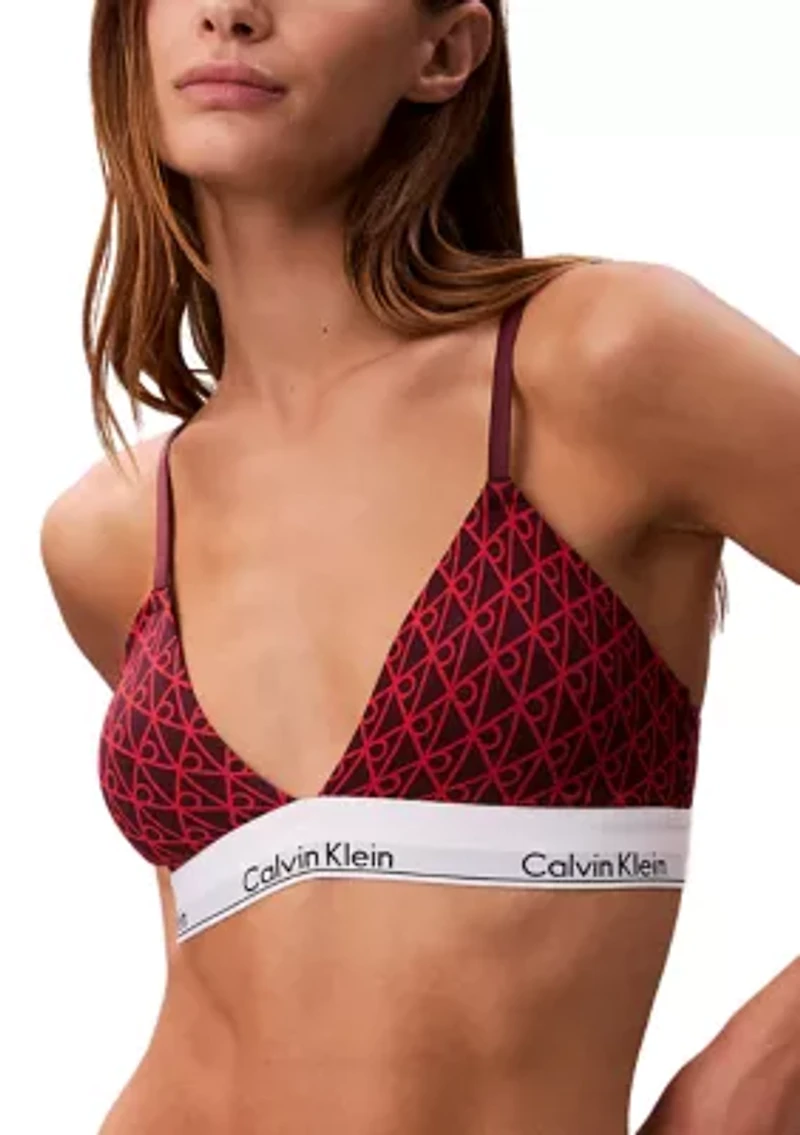 Icon Cotton Modal Lightly Lined Triangle Bralette