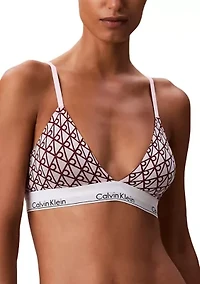 Icon Cotton Modal Lightly Lined Triangle Bralette