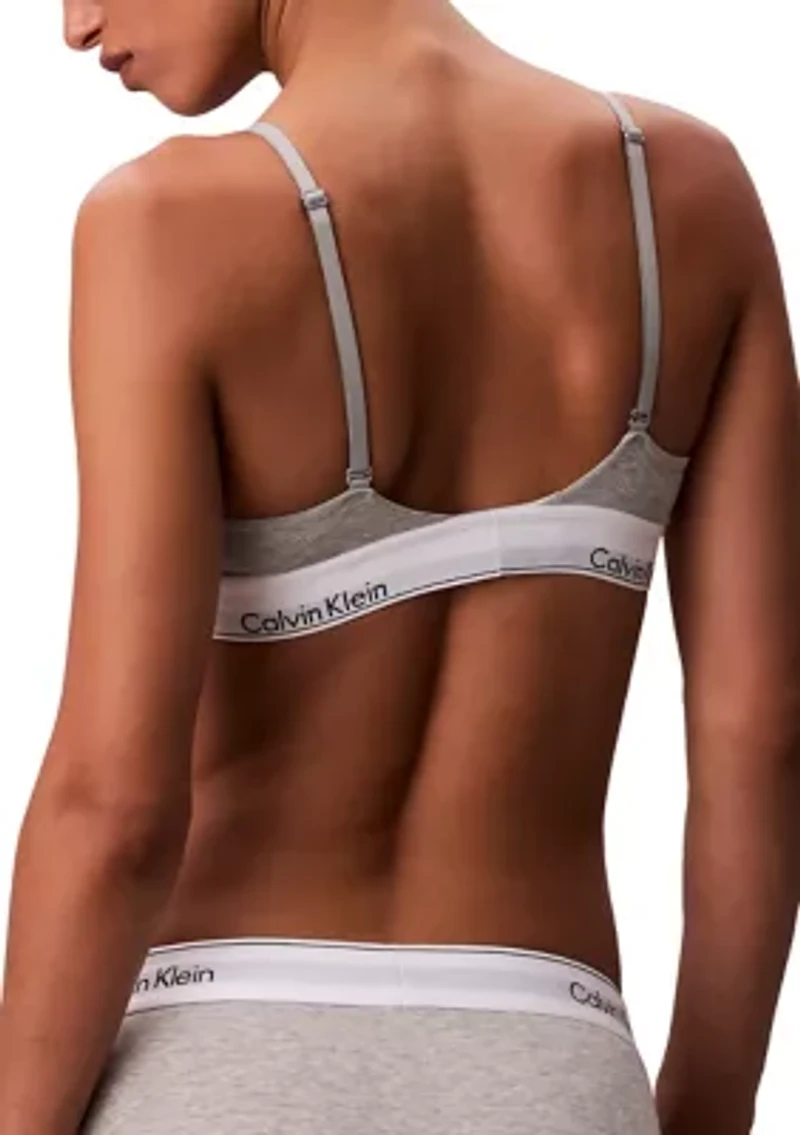 Icon Cotton Modal Lightly Lined Triangle Bralette