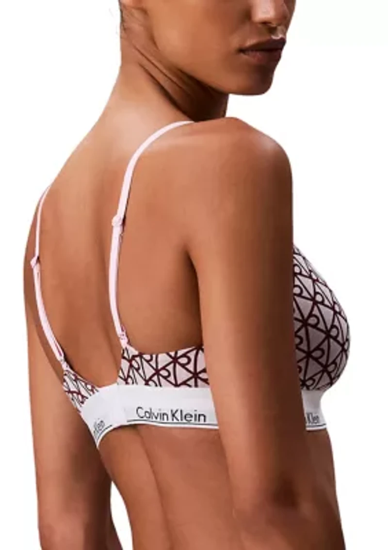 Icon Cotton Modal Lightly Lined Triangle Bralette