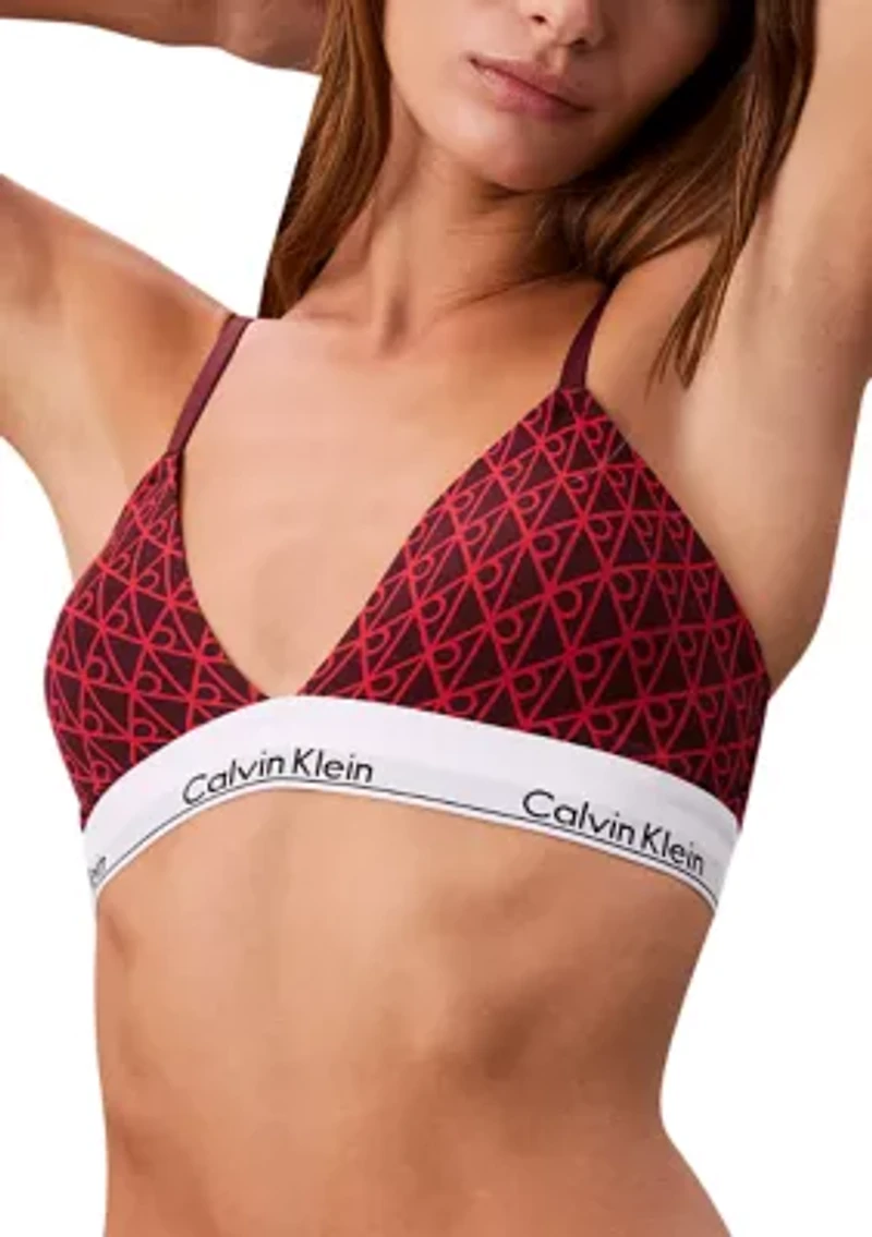 Icon Cotton Modal Lightly Lined Triangle Bralette