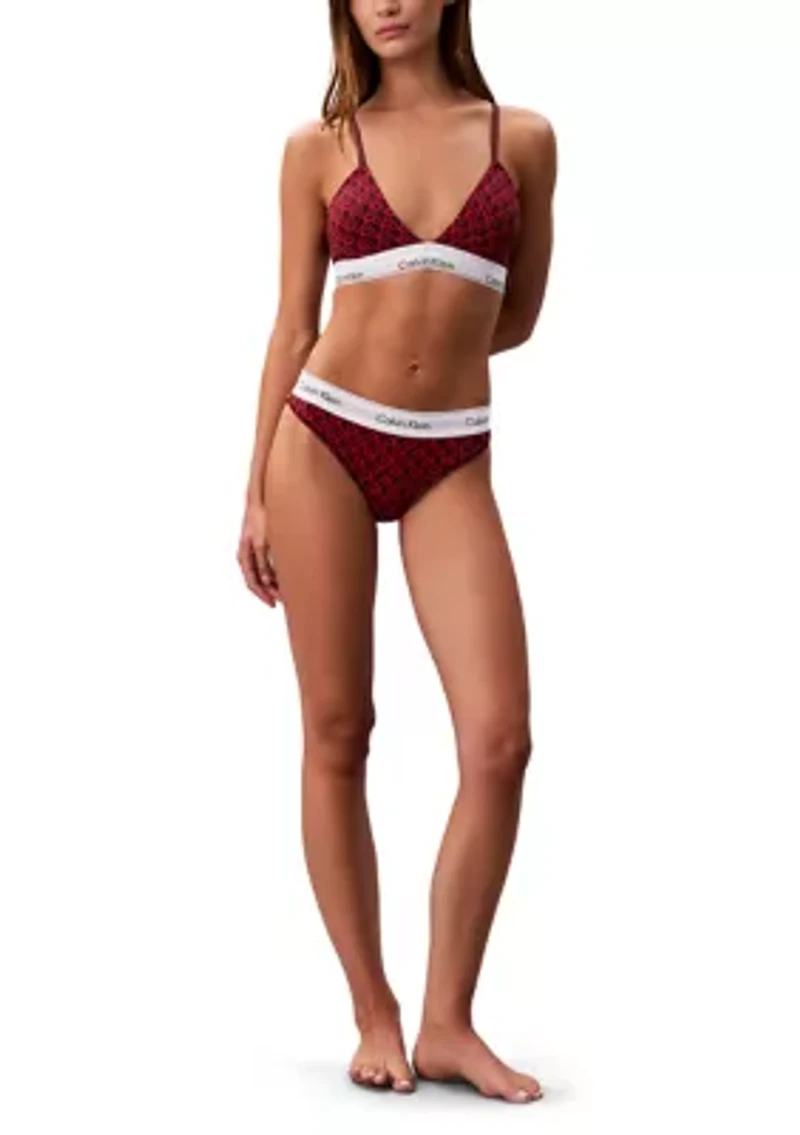 Icon Cotton Modal Lightly Lined Triangle Bralette