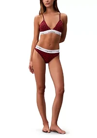 Icon Cotton Modal Lightly Lined Triangle Bralette