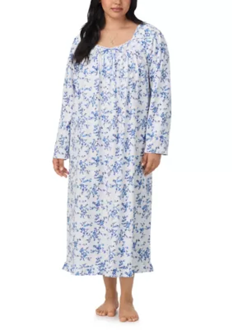 Plus Long Sleeve Nightgown