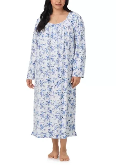 Plus Long Sleeve Nightgown