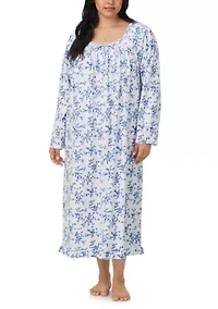 Plus Long Sleeve Nightgown