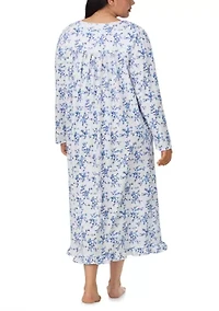 Plus Long Sleeve Nightgown
