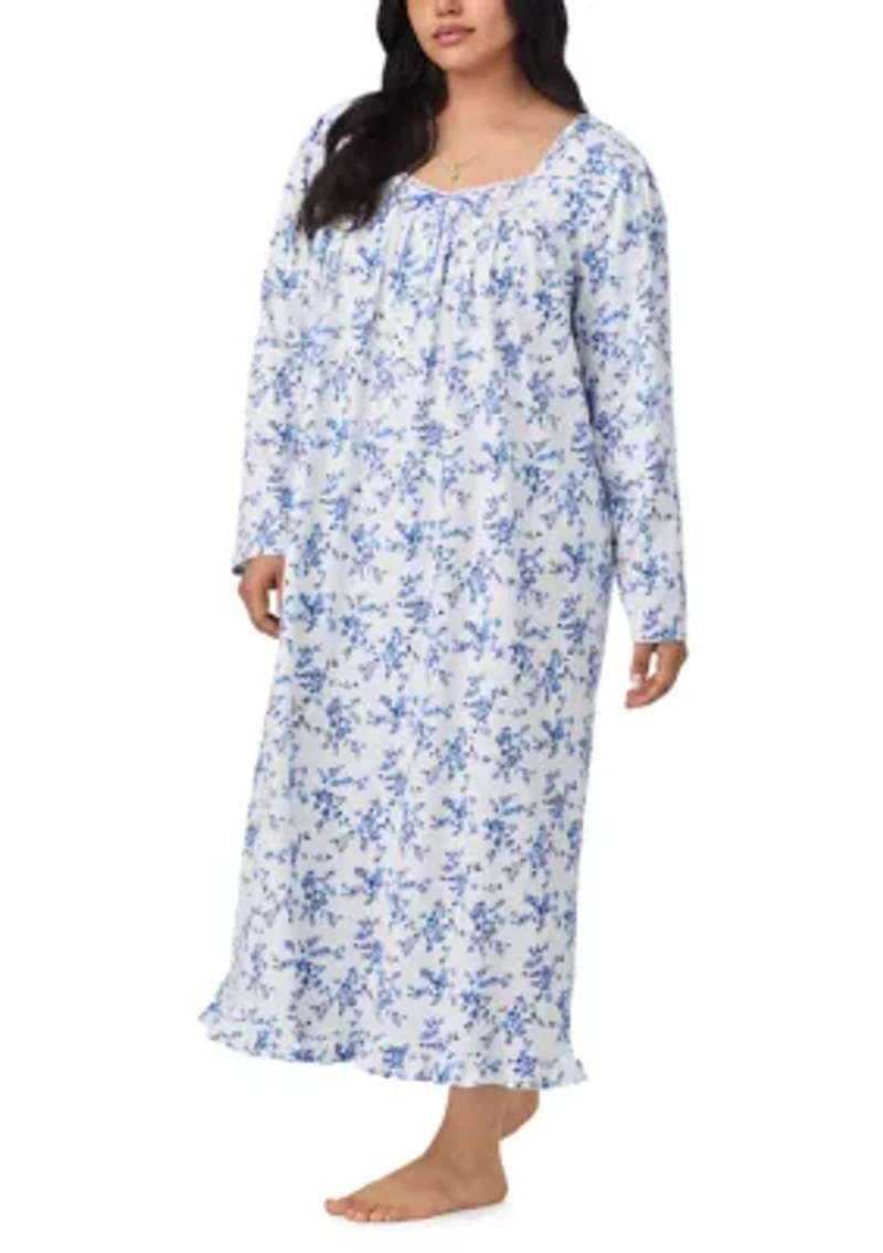 Plus Long Sleeve Nightgown