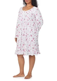 Plus Long Sleeve Waltz Nightgown