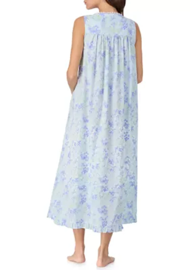 Women's Sleeveless Ballet Floral Nightgown