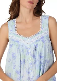 Women's Sleeveless Ballet Floral Nightgown