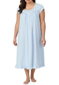 Women's Short Sleeve Long Nightgown