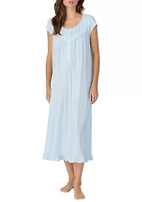 Women's Short Sleeve Long Nightgown