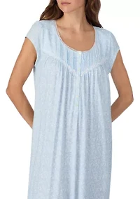 Women's Short Sleeve Long Nightgown