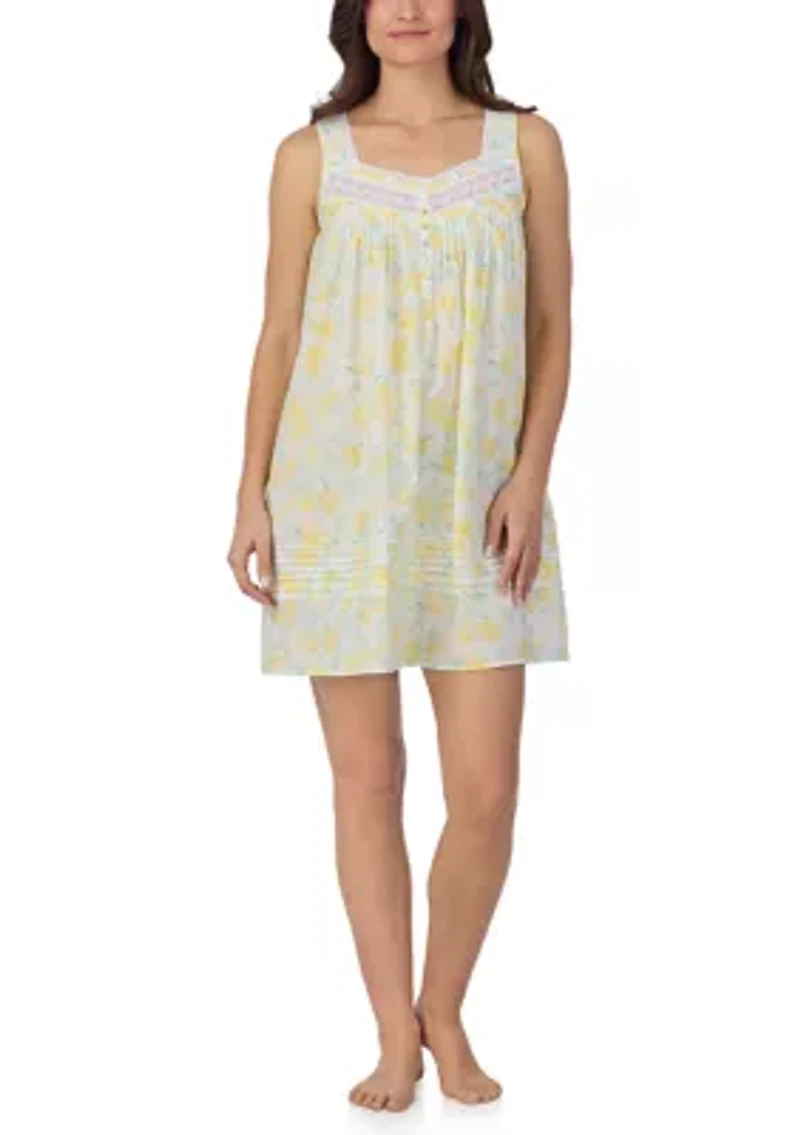Women's Sleeveless Cotton Lawn Chemise