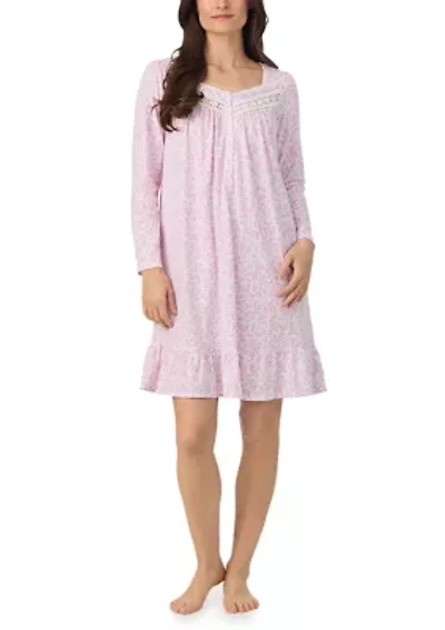 Long Sleeve Short Nightgown