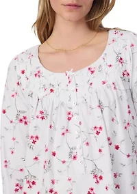 Long Sleeve Printed Nightgown
