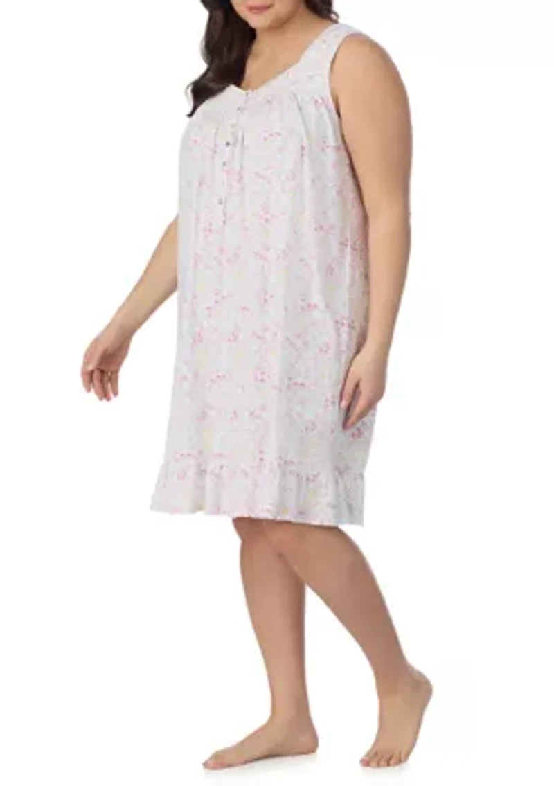 Plus Short Knit Nightgown