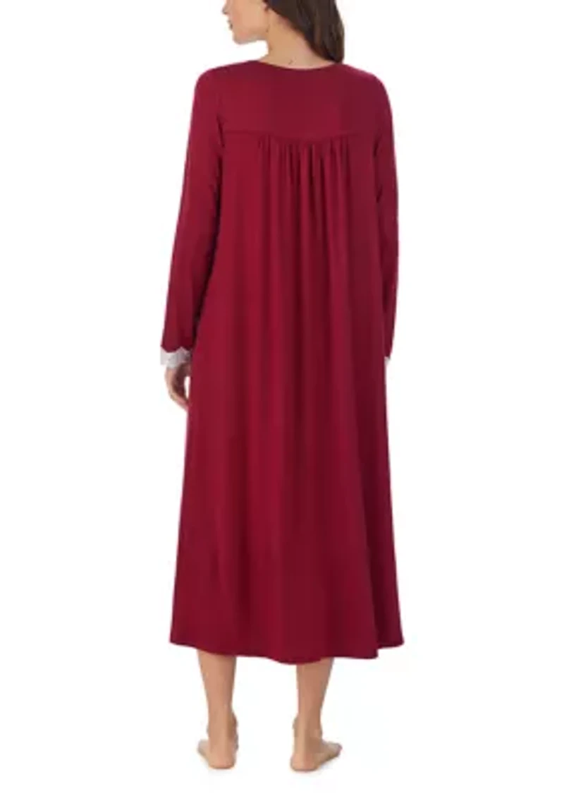 Sweater Knit Ballet Long Sleeve Nightgown