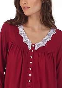 Sweater Knit Ballet Long Sleeve Nightgown